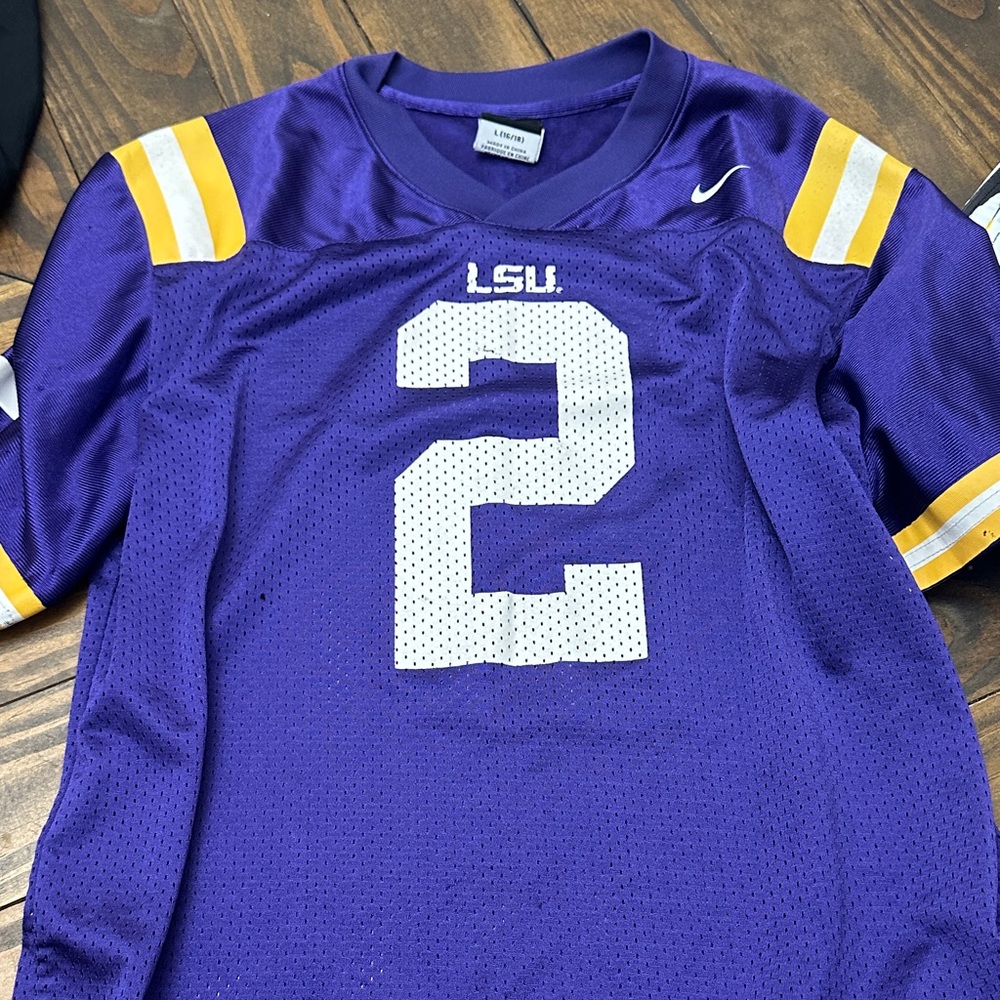 Nike Purple LSU Jersey with Yellow Accents